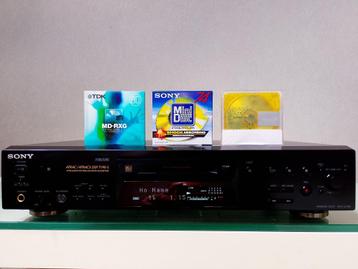 SONY MDS-JE 780 "TOP" MINIDISC  SPELER + 3 NIEUW DISC'S.  beschikbaar voor biedingen
