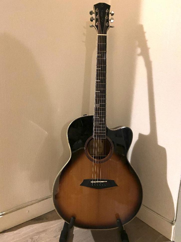 Sire Larry Carlton A4-G AC guitar met 2 microfoons, Musique & Instruments, Instruments à corde | Guitares | Électriques, Comme neuf