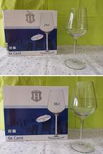 Carré wijnglazen in doos: 6 witte wijn + 6 rode wijn - NIEUW, Ophalen, Nieuw