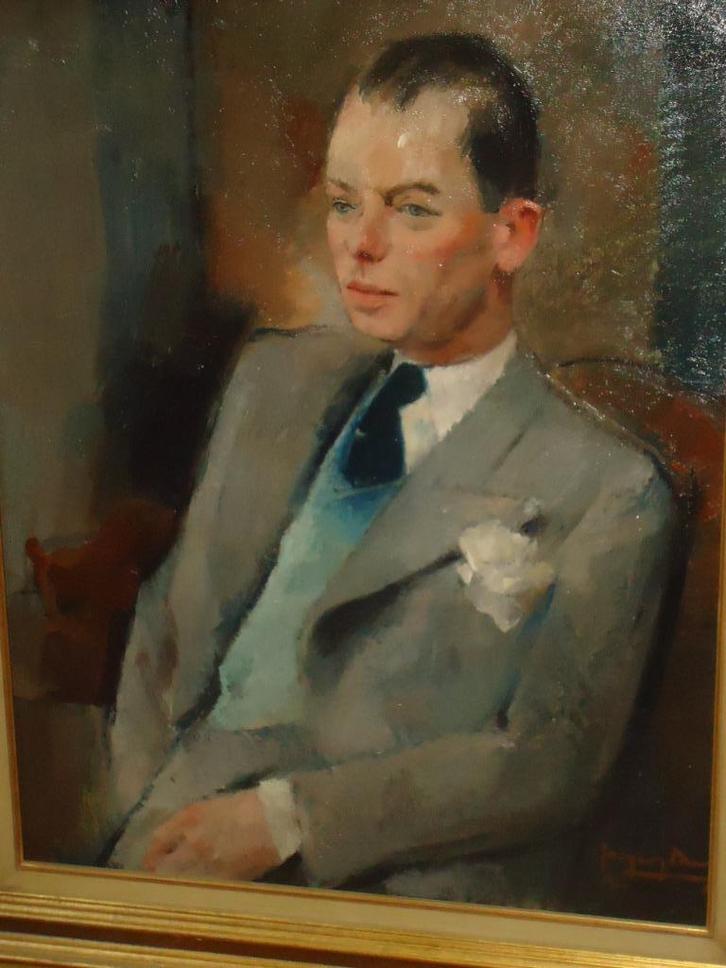 '33 JACQUES MAES Elsene BXL zelfportret olie/doek gesigneerd, Antiek en Kunst, Kunst | Schilderijen | Klassiek, Ophalen