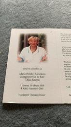 1950/2003, Verzamelen, Bidprentjes en Rouwkaarten, Ophalen of Verzenden, Bidprentje