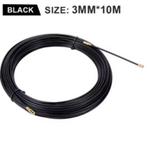 Trekveer 10meter Kabeltrekker Veerband Nylon Bedrading Zwart, Ophalen of Verzenden