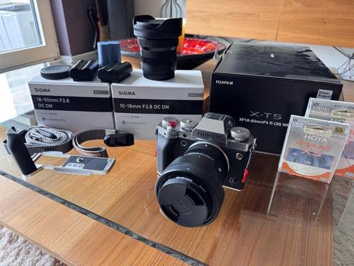 Fujifilm X-T5 + Sigma 18-50mm f/2.8 + Sigma 10-18 f/2.8, Audio, Tv en Foto, Fotocamera's Digitaal, Zo goed als nieuw, Fuji, Ophalen of Verzenden