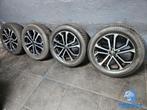 7mm! VW Tiguan 18 inch zwarte velgen 5x112 winterbanden 235/, Auto-onderdelen, 18 inch, Gebruikt, Banden en Velgen, 235 mm
