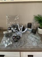 Set kerstdecoratie zwart/zilver, Diversen, Ophalen of Verzenden, Zo goed als nieuw