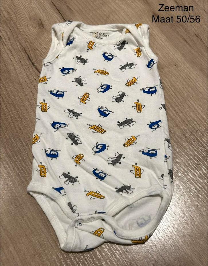 Romper zonder mouwen (Zeeman, maat 50/56), Kinderen en Baby's, Babykleding | Maat 50, Zo goed als nieuw, Ophalen of Verzenden