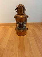 Antieke Koperen Scheepslamp –Bakboord (Rood Licht) –Compleet, Ophalen, Zo goed als nieuw