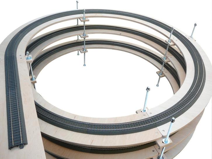 Set voor klimspiraal (HO), Hobby en Vrije tijd, Modeltreinen | H0, Nieuw, Brug, Tunnel of Gebouw, Gelijkstroom of Wisselstroom