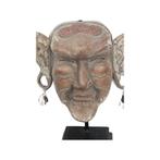 Houten theatermasker met lange oren, Antiek en Kunst, Ophalen of Verzenden