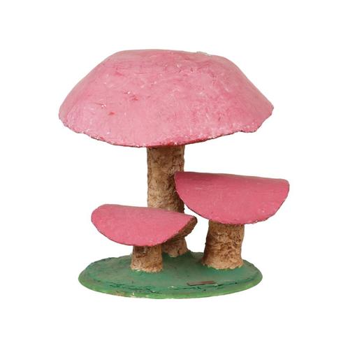 Vintage Paddenstoel Ornament Beeld XL Sculptuur Papier Maché, Antiek en Kunst, Kunst | Beelden en Houtsnijwerken, Ophalen of Verzenden