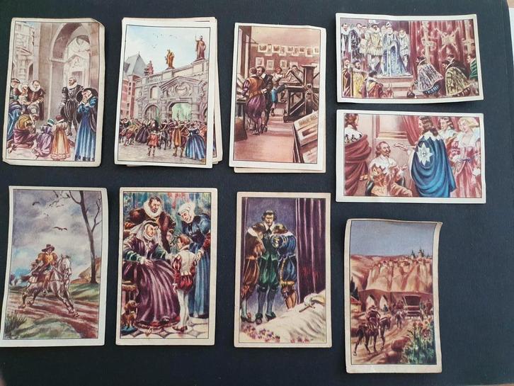 45 Prentjes Chocolat Aiglon uit diverse reeksen, Collections, Photos & Gravures, Utilisé, Gravure, Autres sujets/thèmes, 1940 à 1960