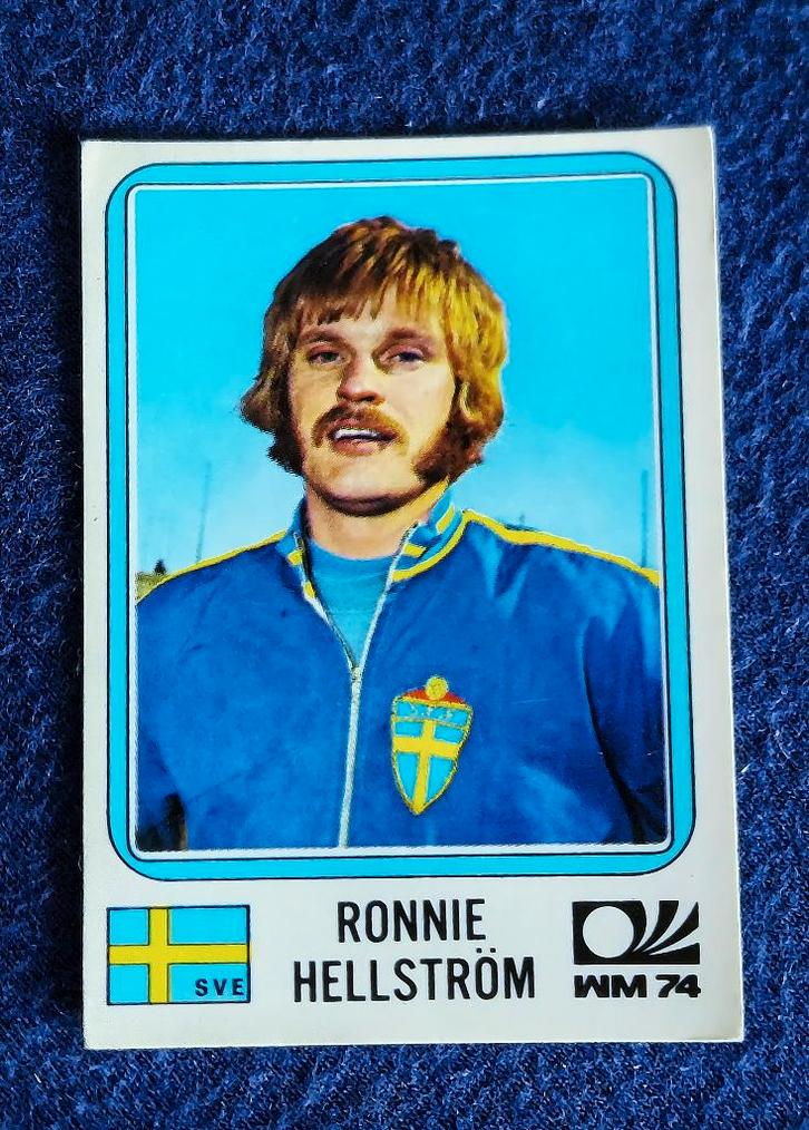 Panini sticker voetbal ' WK 1974 - Ronnie Hellström '  #269, Verzamelen, Sportartikelen en Voetbal, Nieuw, Poster, Plaatje of Sticker
