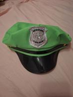 Fluo groene pet voor kinderen politie, Ophalen of Verzenden, Zo goed als nieuw