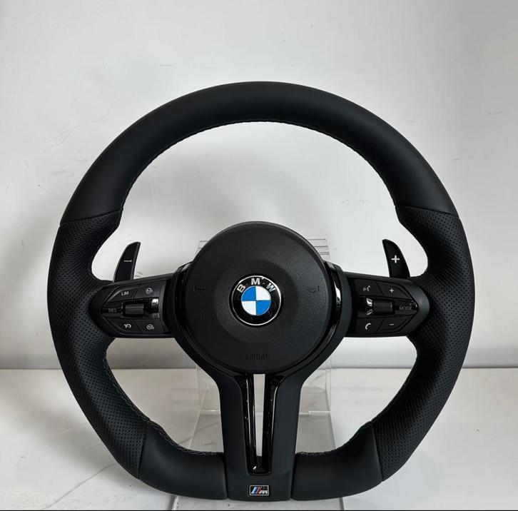 BMW M-Style Flat Bottom Stuurwiel F-Serie met Airbag – Zwart, Autos : Pièces & Accessoires, Commande, BMW, Enlèvement ou Envoi