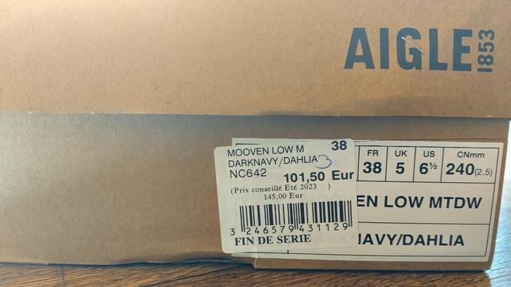 Aigle wandelschoenen, Kleding | Dames, Schoenen, Nieuw, Wandelschoenen, Blauw, Verzenden