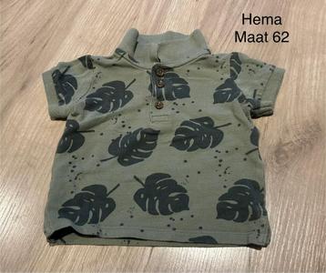 Groene polo (Hema, maat 62) beschikbaar voor biedingen