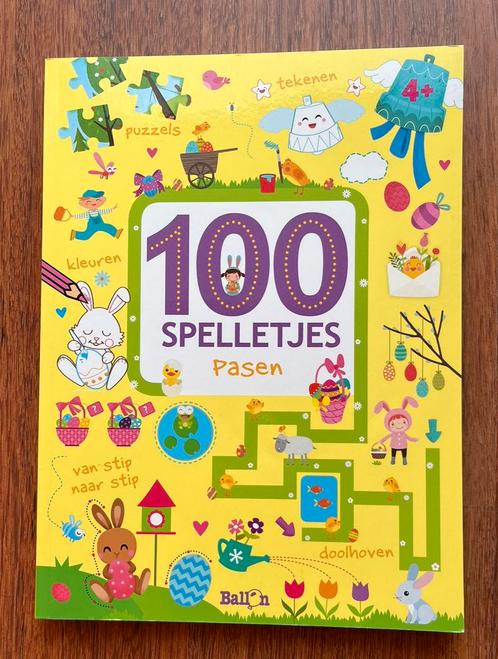 Boek 100 spelletjes Pasen- NIEUW, Boeken, Kinderboeken | Kleuters, Nieuw, Jongen of Meisje, Ophalen of Verzenden