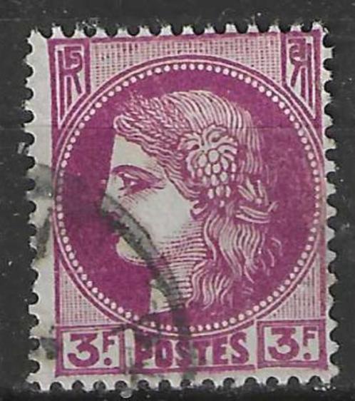 Frankrijk 1938/1941 - Yvert 376 - Type Ceres - 3 F (ST), Postzegels en Munten, Postzegels | Europa | Frankrijk, Gestempeld, Verzenden