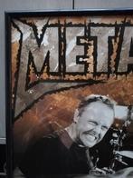 Poster Metallica in kader, Ophalen, Met lijst, Muziek, Rechthoekig Staand