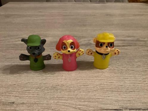 Paw Patrol verschillende vingerpopjes (5 cm), Kinderen en Baby's, Speelgoed | Actiefiguren, Zo goed als nieuw, Ophalen of Verzenden