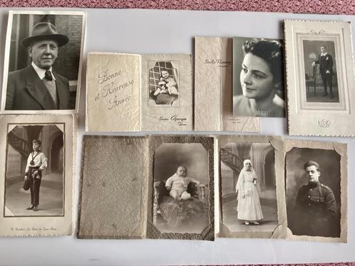 Collectie:Vintage:18 vintage studiofoto's, Verzamelen, Foto's en Prenten, Gebruikt, Foto, Klederdracht, Voor 1940, Ophalen of Verzenden