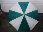 1 Grand parapluie vert et blanc ouverture automatique, Autres couleurs, Enlèvement ou Envoi