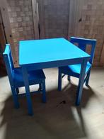 kindertafel en 2 stoelen van Ikea, Kinderen en Baby's, Kinderkamer | Tafels en Stoelen, Gebruikt, Tafel(s) en Stoel(en), Ophalen