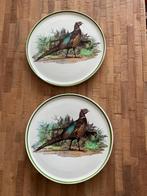 2 Grand Plat plate Céramique Carm Italy. Diamètre 32,5 cm., Maison & Meubles, Enlèvement, Utilisé, Assiette