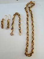 Te koop: Massief gouden set – 18 karaat (750) – 42 gram, Ophalen of Verzenden, Zo goed als nieuw, Geel, Goud