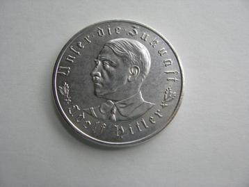 Piéce Hitler 1933 reichsmark coin.