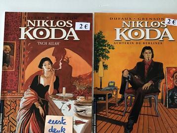 2 bandes dessinées « Niklos Koda » et bien d'autres, Enlèvement ou Envoi, Comme neuf