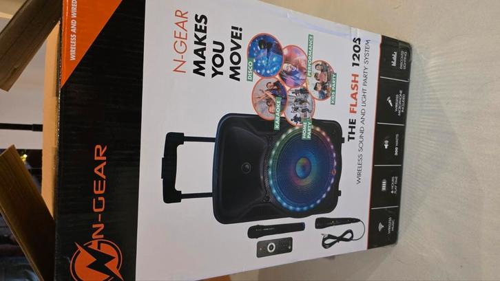 N-gear the flash 1205 karaokeset, TV, Hi-fi & Vidéo, Appareil pour karaoké, Comme neuf, Enlèvement