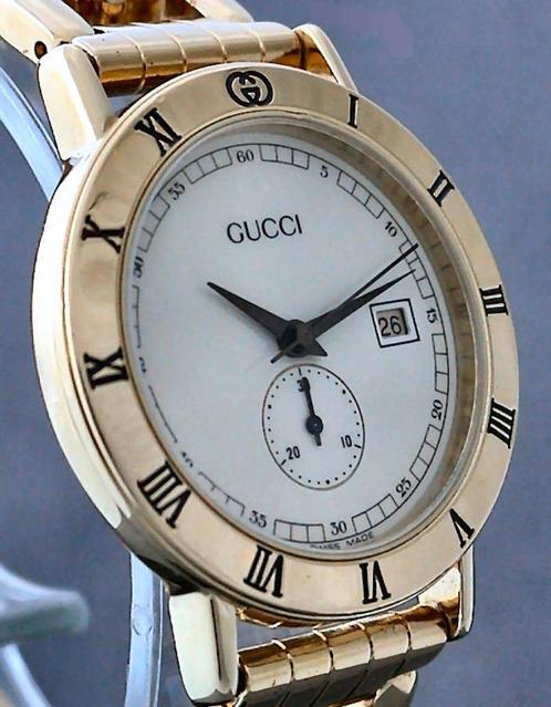 GUCCI Vintage Horloge voor Dames - 18K Verguld - Chrono, Handtassen en Accessoires, Horloges | Dames, Gebruikt, Polshorloge, Overige merken