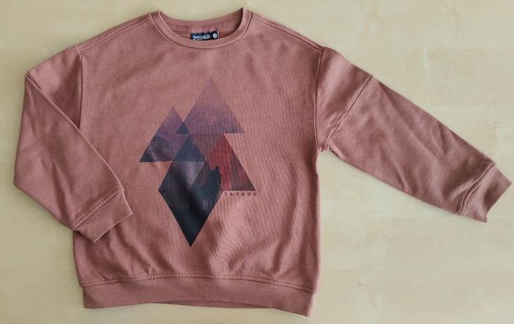 Mooie bruine trui Nachtwacht, maat 128, Kinderen en Baby's, Kinderkleding | Maat 128, Zo goed als nieuw, Jongen of Meisje, Trui of Vest