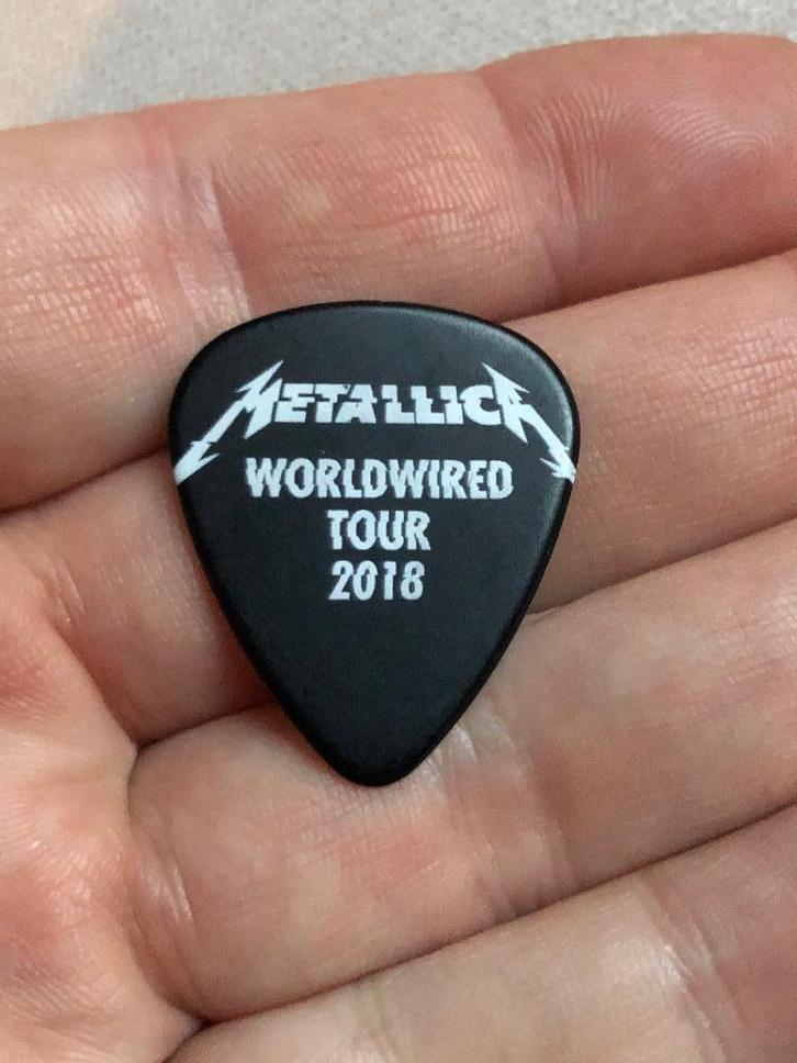 Metallica worldwired 2018 tour Guitarpick plectrum, Cd's en Dvd's, Cd's | Hardrock en Metal, Zo goed als nieuw, Ophalen of Verzenden