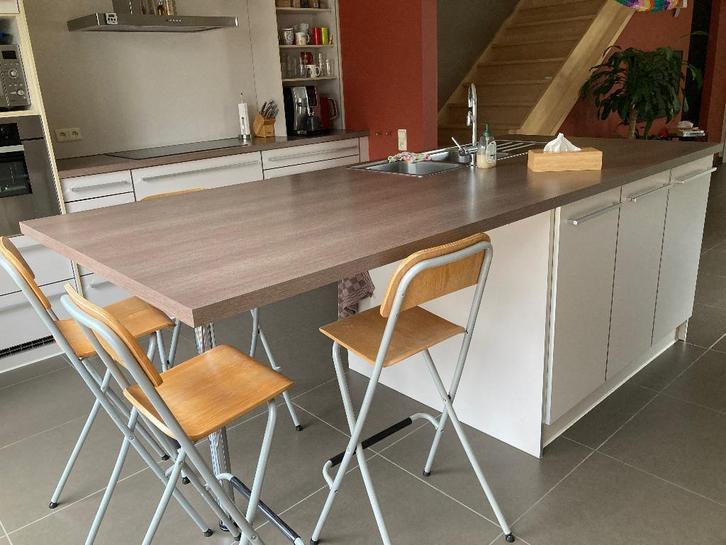 Keuken, Maison & Meubles, Cuisine | Cuisines complètes, Utilisé, Autres types, Crème, Autres matériaux, Enlèvement