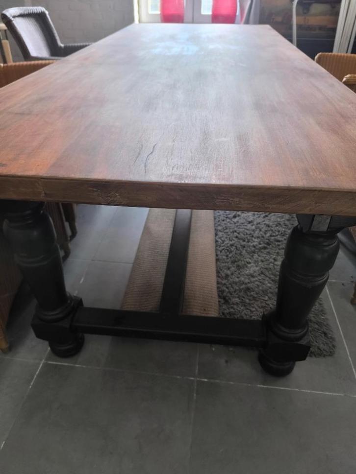 Landelijke eettafel, Huis en Inrichting, Tafels | Eettafels, Gebruikt, Ophalen