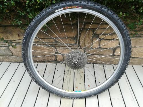 Roues et pneus vtt 26" + cintre Riser et potence Pro, Vélos & Vélomoteurs, Vélos Pièces, Utilisé, VTT, Enlèvement