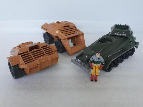 Lot van GI Joe onderdelen o.a. Mean Dog en Persuader, Kinderen en Baby's, Speelgoed | Actiefiguren, Gebruikt, Ophalen of Verzenden