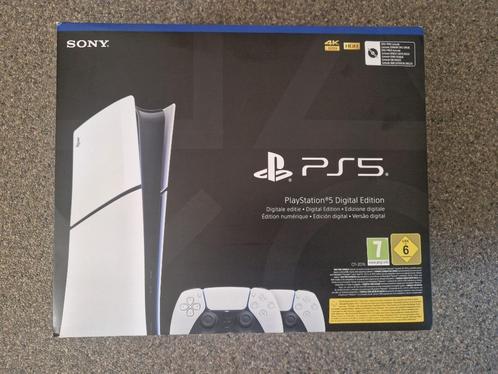 Playstation 5 Digital Edition + Controller + Oplaadstation, Games en Spelcomputers, Spelcomputers | Sony PlayStation 5, Zo goed als nieuw