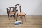 Mix van 2 Antiek Houten Stoeltjes met Webbing-Zitting, Antiek en Kunst