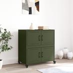 Buffet 68x39x72 cm acier vert olive, Envoi, Neuf