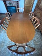 Eettafel te koop met 6 bijhorende stoelen, Huis en Inrichting, Complete eetkamers, Ophalen, Zo goed als nieuw