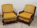 Mooie Set Engelse Edwardiaanse Webbing Fauteuils-club chairs, Enlèvement ou Envoi