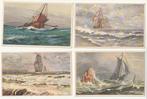 Lot 11 kaarten zeilboten zeilboot ruwe zee Coloprint, Verzamelen, Postkaarten | Themakaarten, Verzenden, Gelopen, Overige thema's