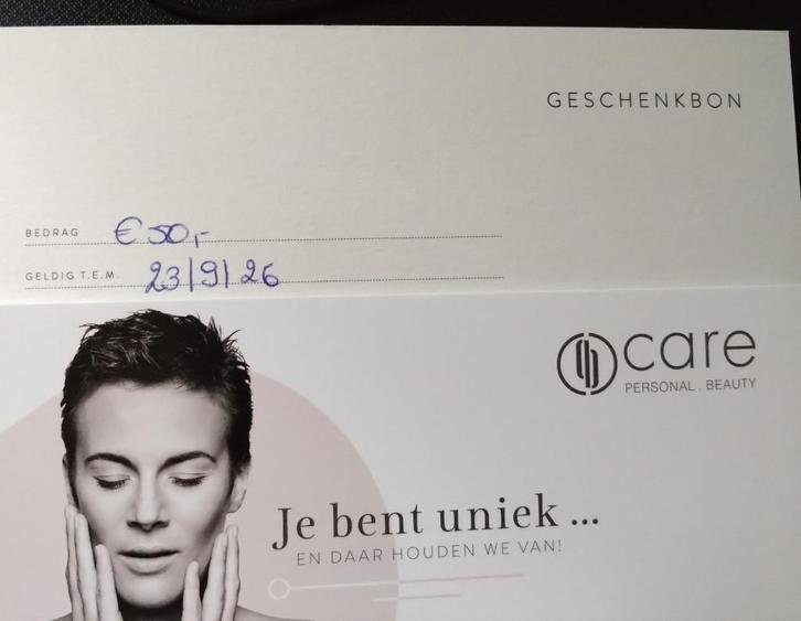 Cadeaubon Beauty Center - Zele, Tickets en Kaartjes, Kortingen en Cadeaubonnen, Eén persoon, Overige typen, Cadeaubon