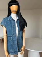Denim jeans jas vest mouwloos donkerblauw blauw kraag medium, Blauw, Nieuw, JCL, Ophalen