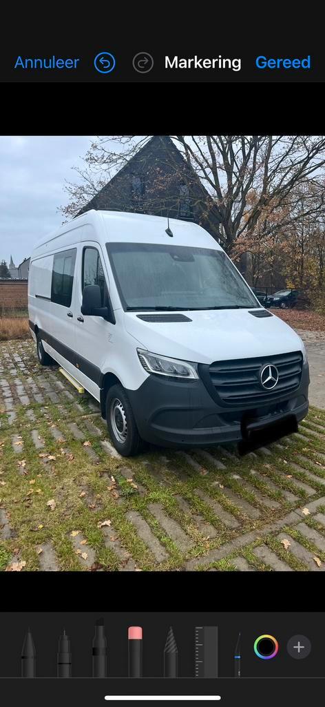 Mobilhome Mercedes Sprinter  317 CDI/2022/49000km Casco, Caravans en Kamperen, Mobilhomes, Particulier, Mercedes, Automaat, Ophalen