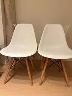 5 replica Eames eetstoelen, Bois, Scandinavisch, Enlèvement, Blanc