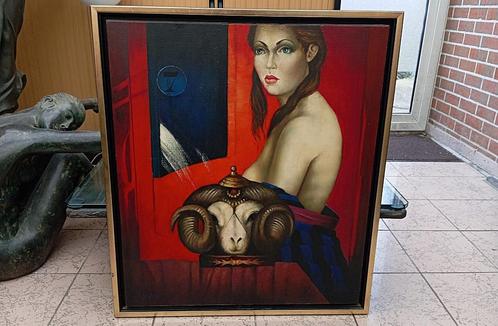 prachtig schilderij Erwin Mackowiak (1926-2006), Antiek en Kunst, Kunst | Schilderijen | Modern, Ophalen of Verzenden